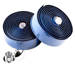 M:part Primo Anti-slip Silicone Gel Bar Tape Blue - PU material is hard wearing yet offers great grip for bare skin or gloves