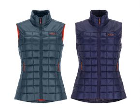 Rab Womens Mythic Down Vest - A MODERN TAKE ON A VINTAGE CROCHET MITTS MADE FROM MODERN MATERIALS