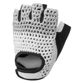 Altura Crochet Mitts White - A MODERN TAKE ON A VINTAGE CROCHET MITTS MADE FROM MODERN MATERIALS